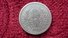 1 KORONA COROANA 1893 ARGINT *****