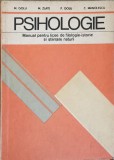 PSIHOLOGIE, MANUAL PENTRU LICEE DE FILOLOGIE-ISTORIE SI STIINTELE NATURII-M. GOLU, M. ZLATE, P. GOLU, C. MA-349742