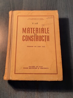 Materiale de constructii B. G. Skramtaev 1954 foto