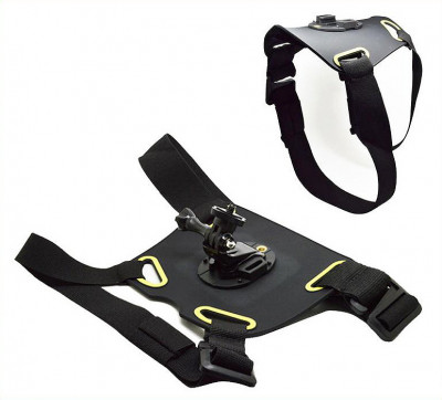 Ham pentru caini cu prindere quick-release compatibil GoPro ( Fetch Dog Harness ) GP307 foto