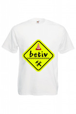 TRICOU BARBATESC &amp;quot;BETIV UNDER CONSTRUCTION&amp;quot; foto