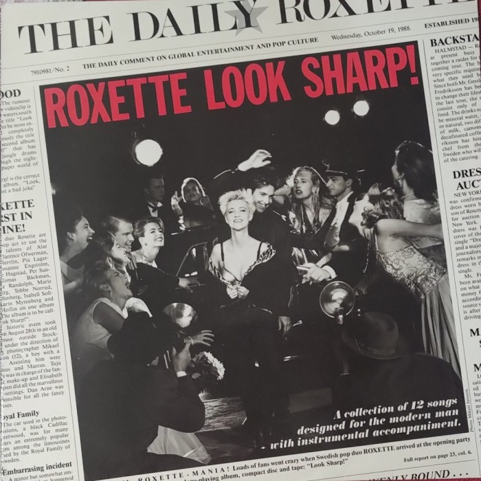 Roxette &ndash; Look Sharp!, LP, Sweden,1988, stare foarte buna (VG)