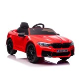 Mașinuță electrică BMW M5 roșie pentru copii 2x45W, 12V, telecomandă