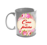 Cana alba personalizata CANA CU FERICIRE, INOVATIX&reg;. 330ml