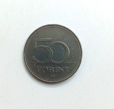 UNGARIA 50 Forint 1994 _ moneda cupru nichel _ km # 697