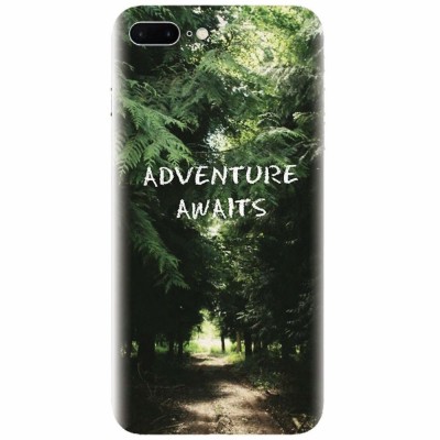 Husa silicon pentru Apple Iphone 8 Plus, Adventure Awaits Forest foto