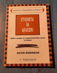 Eticheta in afaceri David Robinson