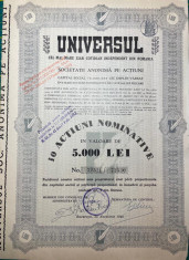 Actiuni Universul 1940 foto