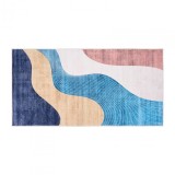 Covor printat, FLOW 70x140 cm, lavabil cu spate antialunecare, inaltime fir 3mm