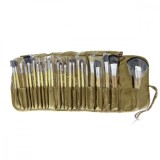 Set 24 pensule pentru make-up, Global Fashion, culoare aurie