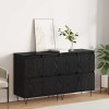 Bufeturi 2 pcs Stejar negru 120 x 35 x 70 cm Lemn compozit