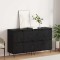 Bufeturi 2 pcs Stejar negru 120 x 35 x 70 cm Lemn compozit