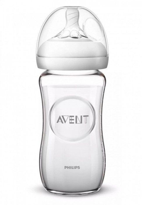 Biberon Sticla Philips Avent Natural Cu Tetina Debit Lent SCF053/17 61507419