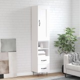 Cumpara ieftin Dulap &icirc;nalt, alb, 34,5x34x180 cm, lemn prelucrat