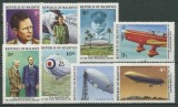 Maldives 1977 - Primul zbor transatlantic, Lindbergh, Zeppelin, serie neuzata
