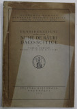 CONSIDERATIUNI ASUPRA UNOR NUME DE RAURI DACO - SCITICE de VASILE PARVAN , 1923