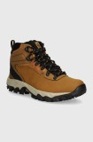 Columbia pantofi Newton Ridge Plus Waterproof barbati, culoarea maro, 1594731