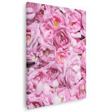Tablou flori trandafiri roz Tablou canvas pe panza CU RAMA 40x60 cm
