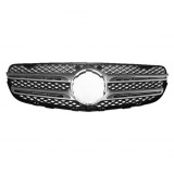 Grila masca fata MERCEDES Clasa GLC (X253), 11.2015-06.2019, model : AMG, cu gaura camera; silver/crom,