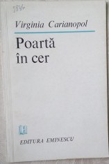 VIRGINIA CARIANOPOL - POARTA IN CER (VERSURI) [editia princeps, 1983] foto