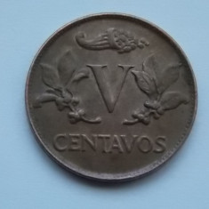 V CENTAVOS 1970 COLUMBIA