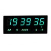 Ceas de perete elSales ELS-3615LV cu LED verde , afisare temperatura , data , alarma , format ora 12/24 ,