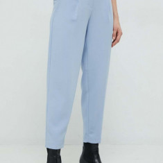 Bruuns Bazaar pantaloni femei, drept, high waist