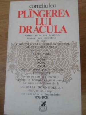 PLANGEREA LUI DRACULA-CORNELIU LEU-116604 foto