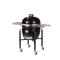 STARTER SET Grill ceramic cu carbuni LeChef ProSerie 2.0 negru, Monolith Essential GrillCooking
