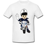 Cumpara ieftin Tricou &quot; Motorcycle police cartoon &quot;