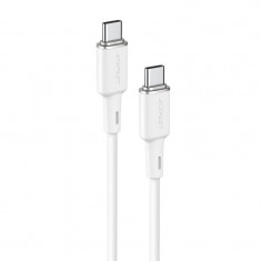 Cablu Acefast USB Tip C - USB Tip C 1,2 M, 60 W (20 V / 3 A) Alb (C2-03 Alb) C2-03-C-C WHITE