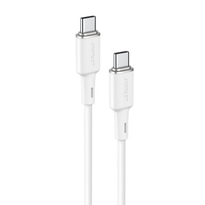 Cablu Acefast USB Tip C - USB Tip C 1,2 M, 60 W (20 V / 3 A) Alb (C2-03 Alb) C2-03-C-C WHITE foto