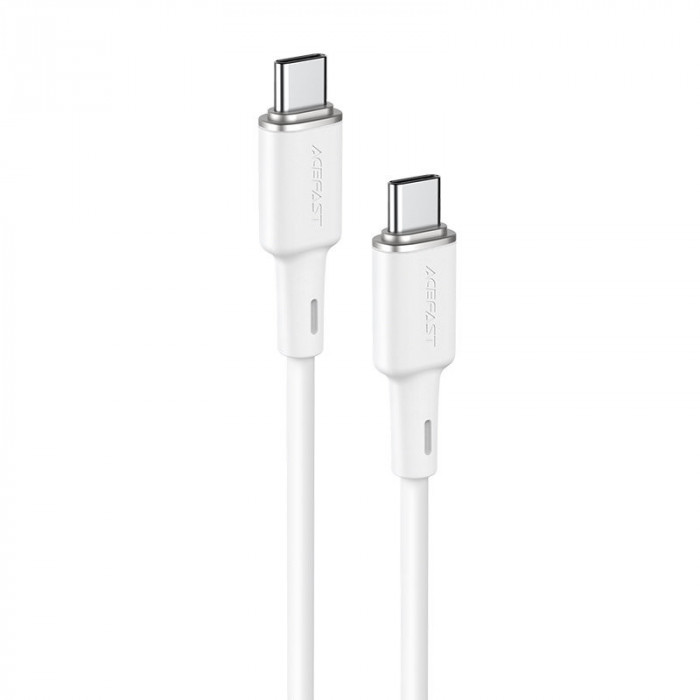 Cablu Acefast USB Tip C - USB Tip C 1,2 M, 60 W (20 V / 3 A) Alb (C2-03 Alb) C2-03-C-C WHITE