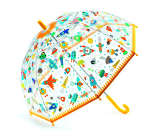 Umbrela colorata Djeco Nave si vehicule in zbor foto