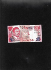 Rar! Botswana 20 pula 1982 P#10c seria132263