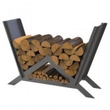 Suport pentru lemne, Krodesign Triangle KRO-1157, dimensiune 900x600x280 mm