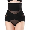 Lenjerie modelatoare pentru abdomen, flippy, cu talie inalta si corset, negru, push-up, marimea l