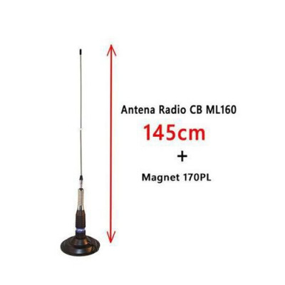 Antena Radio CB ML160 145cm cu magnet 170PL foto