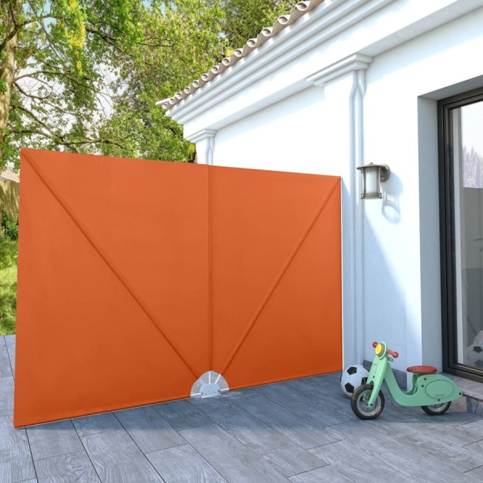 vidaXL Copertină laterală pliabilă de terasă, cărămiziu, 300x200 cm 44573