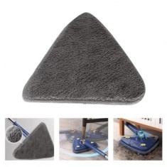 Rezerva mop triunghiular din microfibra, lavabila si reutilizabila, compatibila cu mop cu aburi si mop clasic, 5bucati/set, Brivoo&reg;