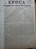 Ziarul Epoca, 29 Decembrie 1899 ; nasterea unei Printese