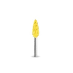Raspel lacrima 6,4 mm coadă 3,2mm, Granulatie Saburr FINA - GALBENA