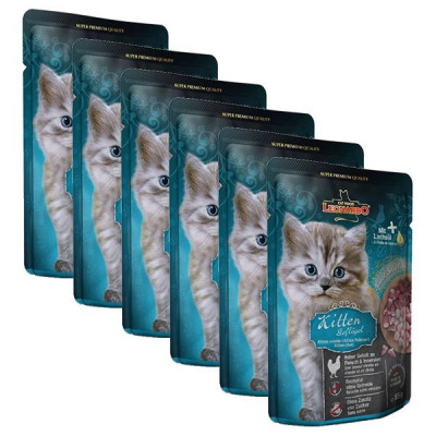Pliculeț pentru pisicuți Leonardo Kitten, 6 x 85 g foto