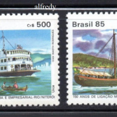 BRAZILIA 1985, Vapoare, MNH, serie neuzata