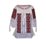 Bluza tip ie dama RR 277, marime 2XL, alb/rosu