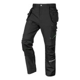 Pantaloni de lucru Mix&amp;Match,elastici,intariri genunchi,negru,marimea XL/54,NEO
