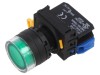 Comutator acţionat prin apăsare verde 22mm - Comutator de acţionare verde 22mm
