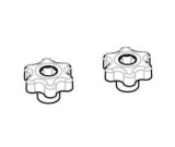 Buton M6 cu surub 6x25 cap patrat 13x13 Menabo