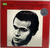 J S Bach . Glenn Gould - Inventiile si simfoniile &icirc;n doua si trei parti nr. 1-15 BWV 772-801 NM / NM vinil, LP, disc clasica _ CBS Germania