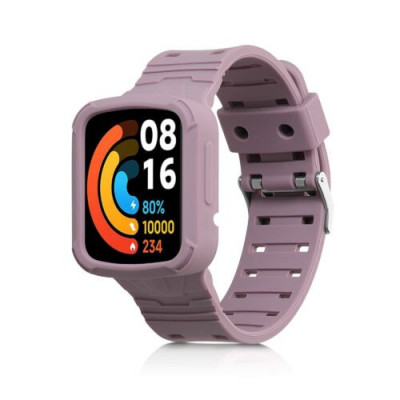Curea pentru Xiaomi Mi Watch Lite/Redmi Watch, Kwmobile, Mov, Silicon, 58886.192 foto